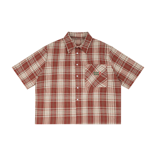 Blok blouse - rood